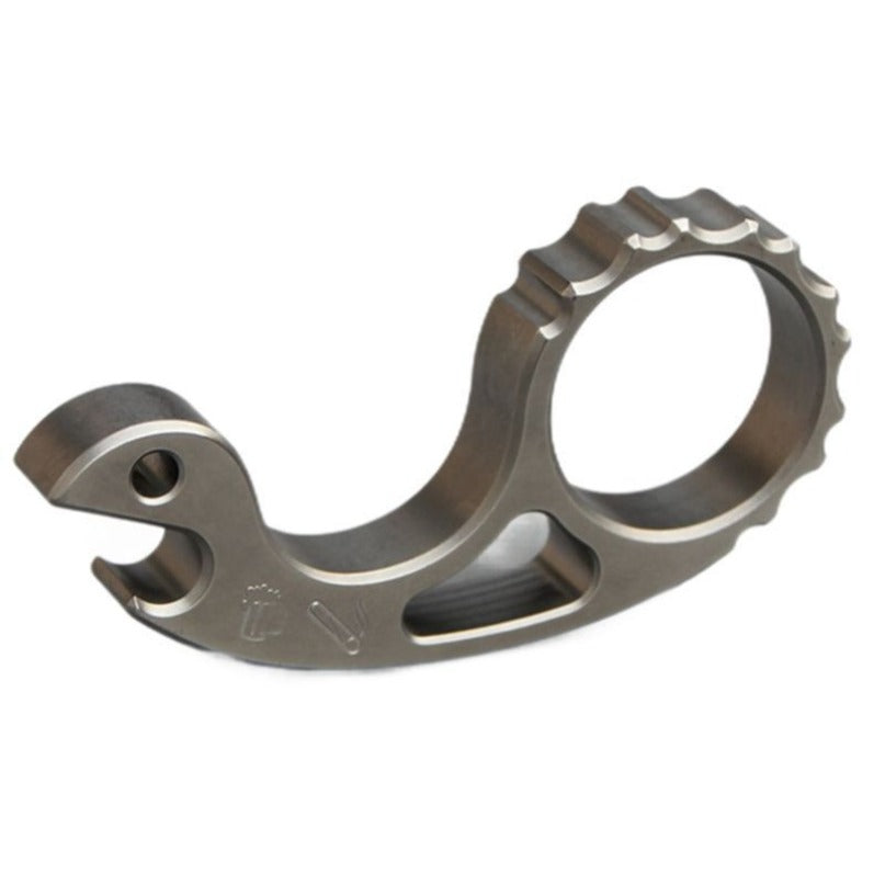 Titanium Snail Titanium Alloy Multifunctional Bottle Opener Keychain Backpack EDC Tool