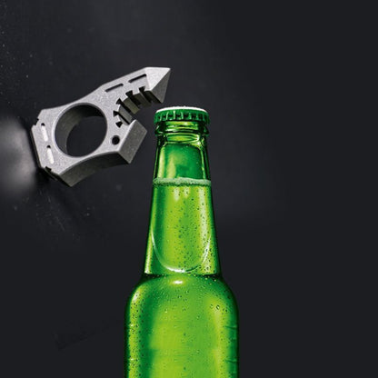 Bottle Opener Shark Outdoor EDC Backpack Keychain Tool