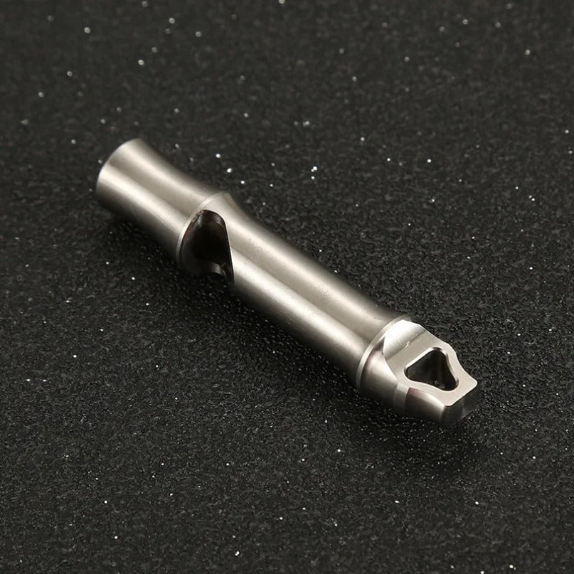 Titanium Single Tube Whistle High Decibel Outdoor Survival EDC