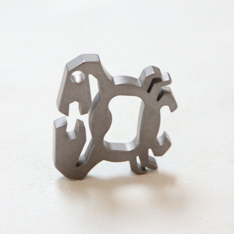 Crab Titanium Bottle Opener EDC Keychain Backpack Tool