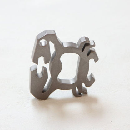 Crab Titanium Bottle Opener EDC Keychain Backpack Tool