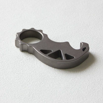 Titanium Monster Titanium Bottle Opener Multifunctional Keychain EDC Backpack Tool