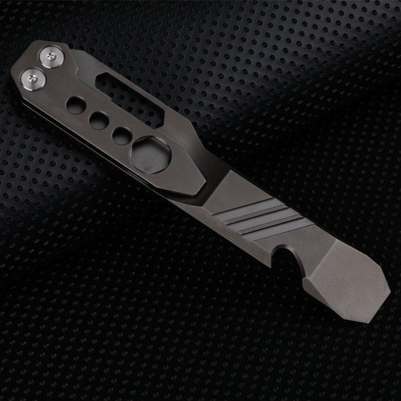 Titanium Alloy with Waist Clip Crowbar Open Bottle Wrench Tool