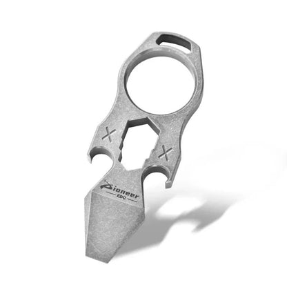 Titanium Alloy Safety Gear Crowbar Hexagonal Wrench Bottle Opener