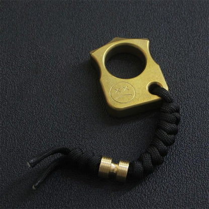 Brass Single Hole Mini EDC Backpack Outdoor Tool