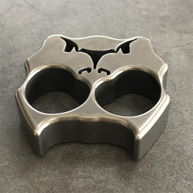 TC21 Titanium GODEDC Dog Head Two Hole Outdoor Tool
