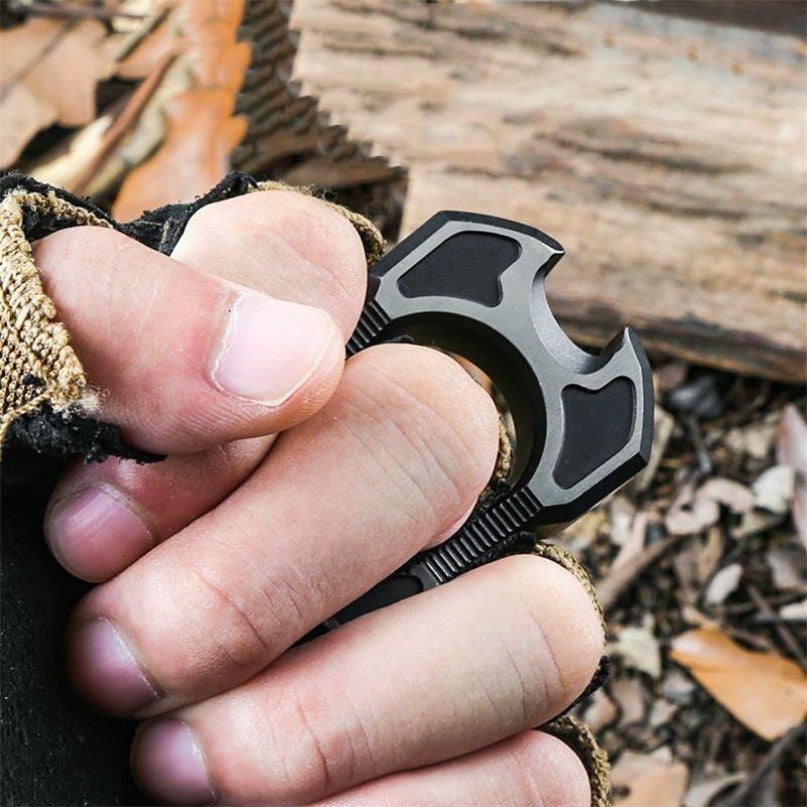Titanium TC4 Titanium Single Finger Black Mini Bottle Outdoor EDC Tool