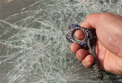 Colorful Meteorite TC4 Titanium Safety Gear Broken Window Open Bottle EDC