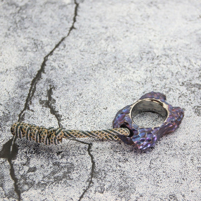 Colorful Meteorite TC4 Titanium Safety Gear Broken Window Open Bottle EDC