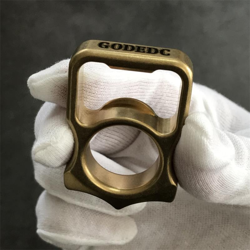 Stonewashed Brass GOODEDC Bottle Opening EDC Keychain Tool