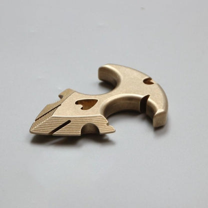 Brass Portable Outdoor Brass Decoration EDC Keychain Backpack Pendant Tool