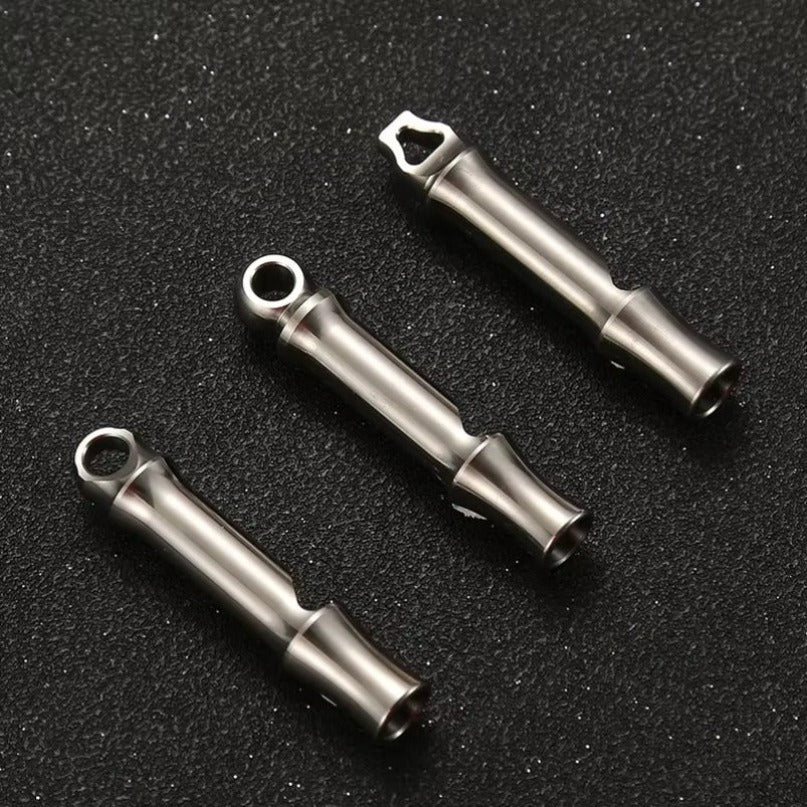 Titanium Single Tube Whistle High Decibel Outdoor Survival EDC