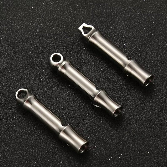 Titanium Single Tube Whistle High Decibel Outdoor Survival EDC