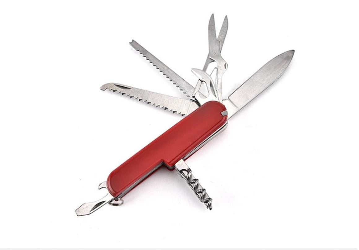 Multifunctional Folding Knife Bottle Opener Scissors Saw EDC