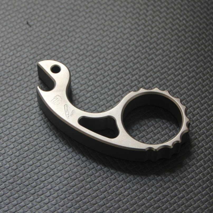 Titanium Snail Titanium Alloy Multifunctional Bottle Opener Keychain Backpack EDC Tool