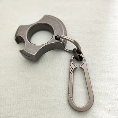 TC4 Titanium Alloy Single Finger Keychain Opener EDC
