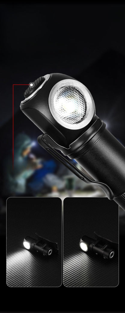 Aluminum Alloy Detachable Flashlight Headlamp Waterproof Night Fishing Torch Tool