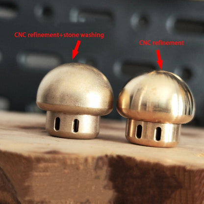 Mushroom Brass Umbrella Rope Knife Pendant