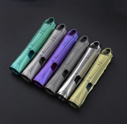 Titanium Alloy High Audio Single Tube Whistle Outdoor Survival