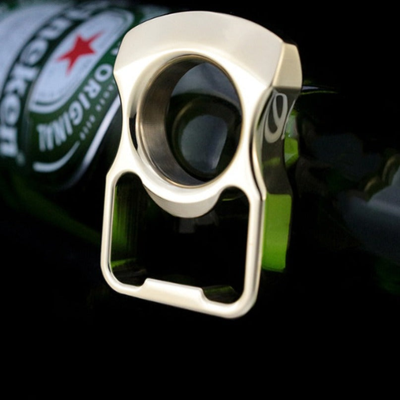 Brass EDC Round Arc Brass Outdoor Portable Bottle Opener