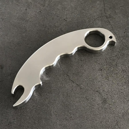 Stainless Steel EDC Tool Multifunctional Bottle Opener Outdoor Keychain Backpack