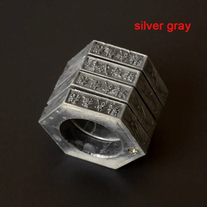 Folding Hexagon Ring EDC Tool | Multi-Function Keychain Finger Ring