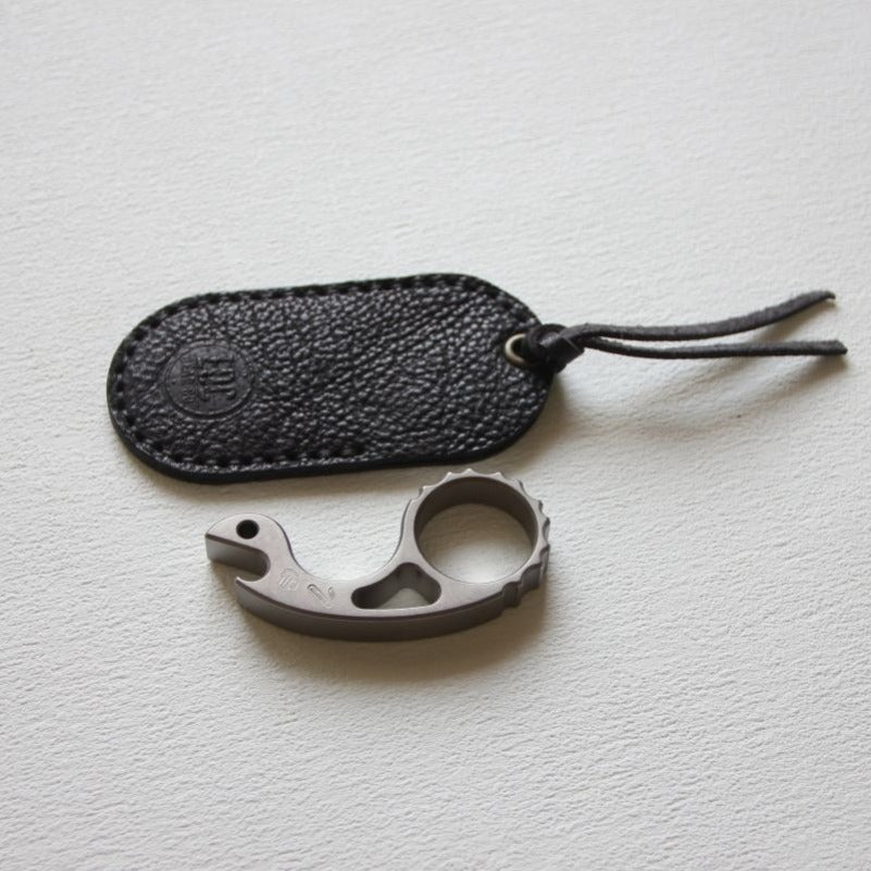 Snail Titanium Alloy Multifunctional Bottle Opener Keychain Backpack EDC Tool