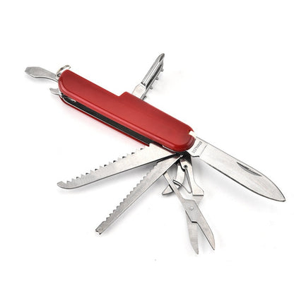 Multifunctional Folding Knife Bottle Opener Scissors Saw EDC