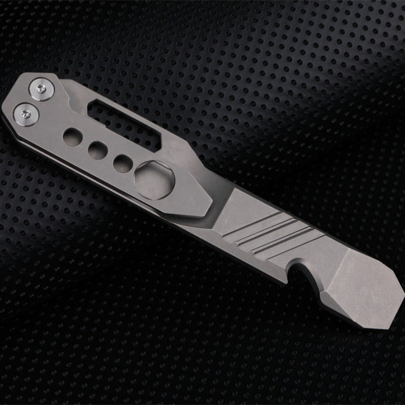 Titanium Alloy with Waist Clip Crowbar Open Bottle Wrench Tool