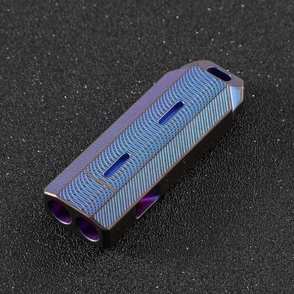 Titanium Alloy Explosive Sound Double Tube High Audio Whistle EDC