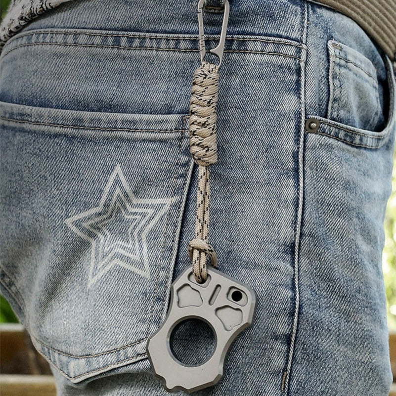 3CR13 Single Hole EDC Outdoor Portable Backpack Tool
