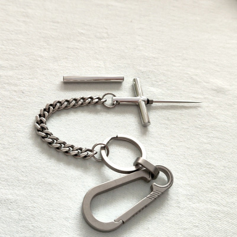 Titanium Chain 304 Steel Toothpick Portable EDC Tool