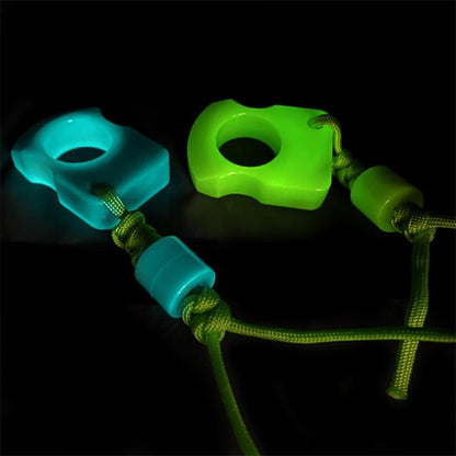 Fluorescent Single Hole PA Plastic Portable EDC Outdoor Tool