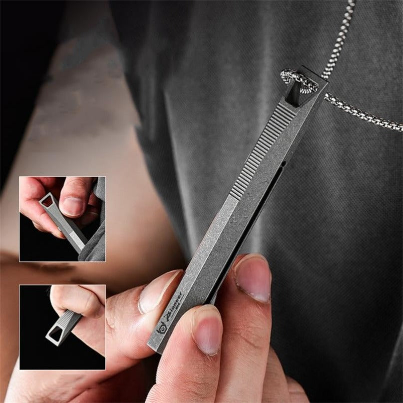 Titanium Alloy Sliding Decompression Safety Pen