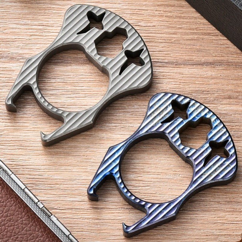 Titanium Mini Multifunctional Bottle Opener EDC Tool Keychain