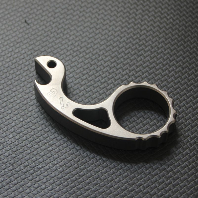 Snail Titanium Alloy Multifunctional Bottle Opener Keychain Backpack EDC Tool