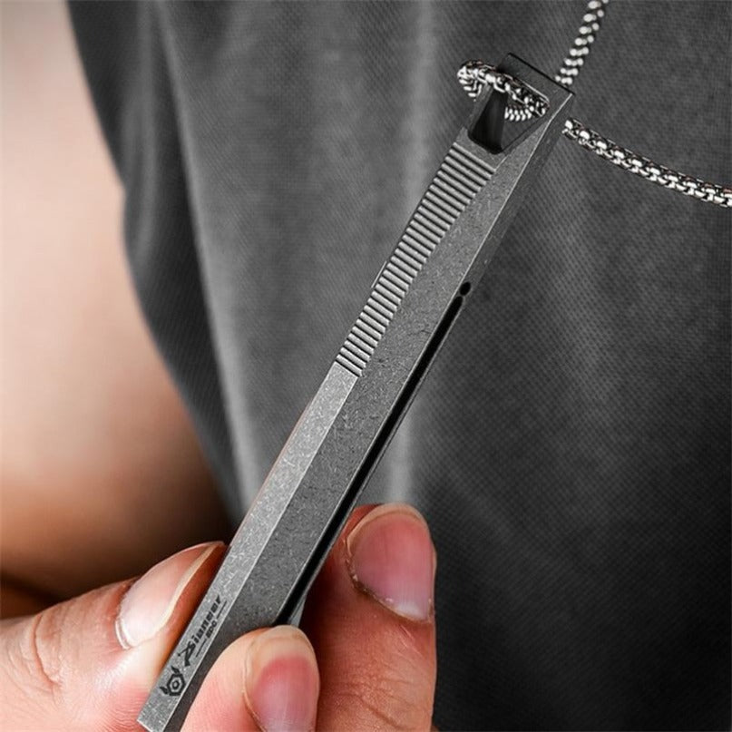 Titanium Alloy Sliding Decompression Safety Pen