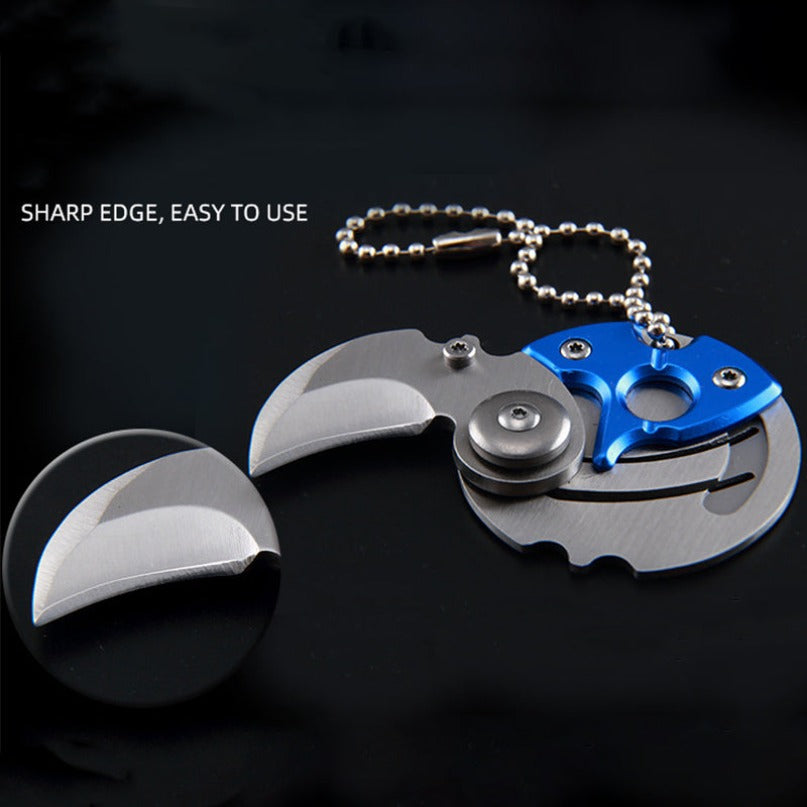 Mini Coin Knife Pendant Chain EDC