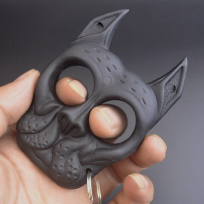 Non-Metallic Two Finger Dog Keychain Tool Creative