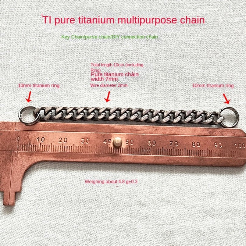 Titanium Chain 304 Steel Toothpick Portable EDC Tool