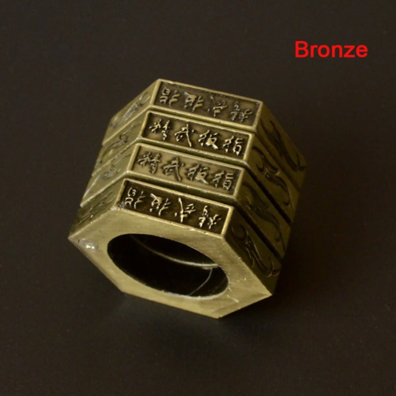 Folding Hexagon Ring EDC Tool | Multi-Function Keychain Finger Ring