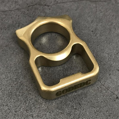 Brass Stonewashed Brass GOODEDC Bottle Opening EDC Keychain Tool