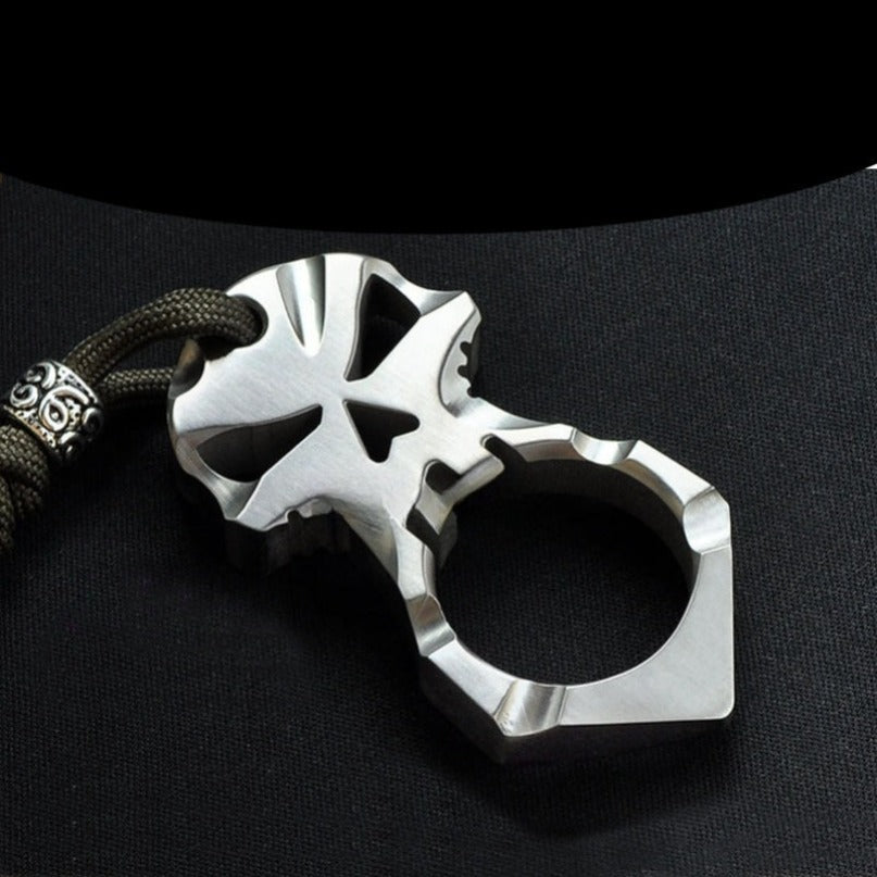 Titanium Mini Skull Portable EDC Decoration Outdoor Tool Keychain