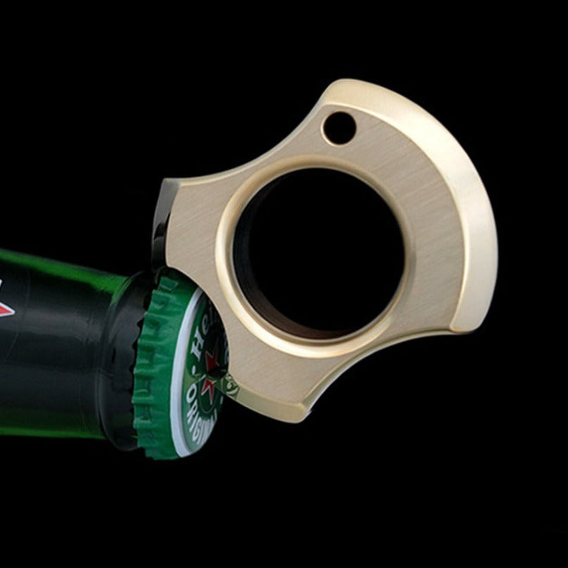 Multi-Material Single Finger Open Bottle EDC