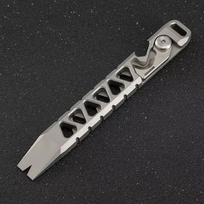 Titanium Alloy Multi-functional Crowbar Rope Knife Bottle Opener EDC