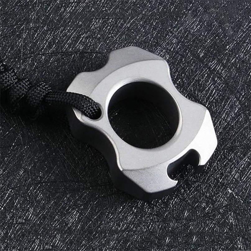 Titanium Mini Bottle Opener Portable Pendant Backpack Keychain