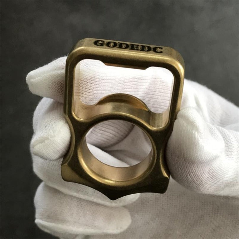 Brass Stonewashed Brass GOODEDC Bottle Opening EDC Keychain Tool