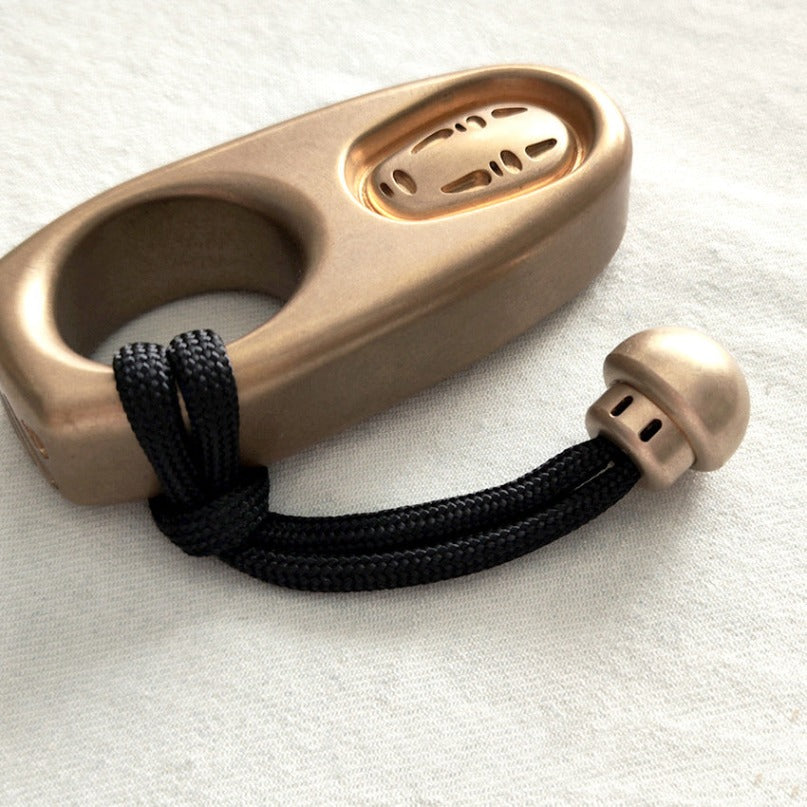 Mushroom Brass Umbrella Rope Knife Pendant