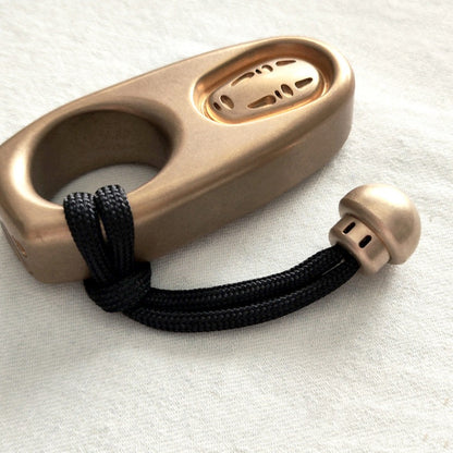 Mushroom Brass Umbrella Rope Knife Pendant