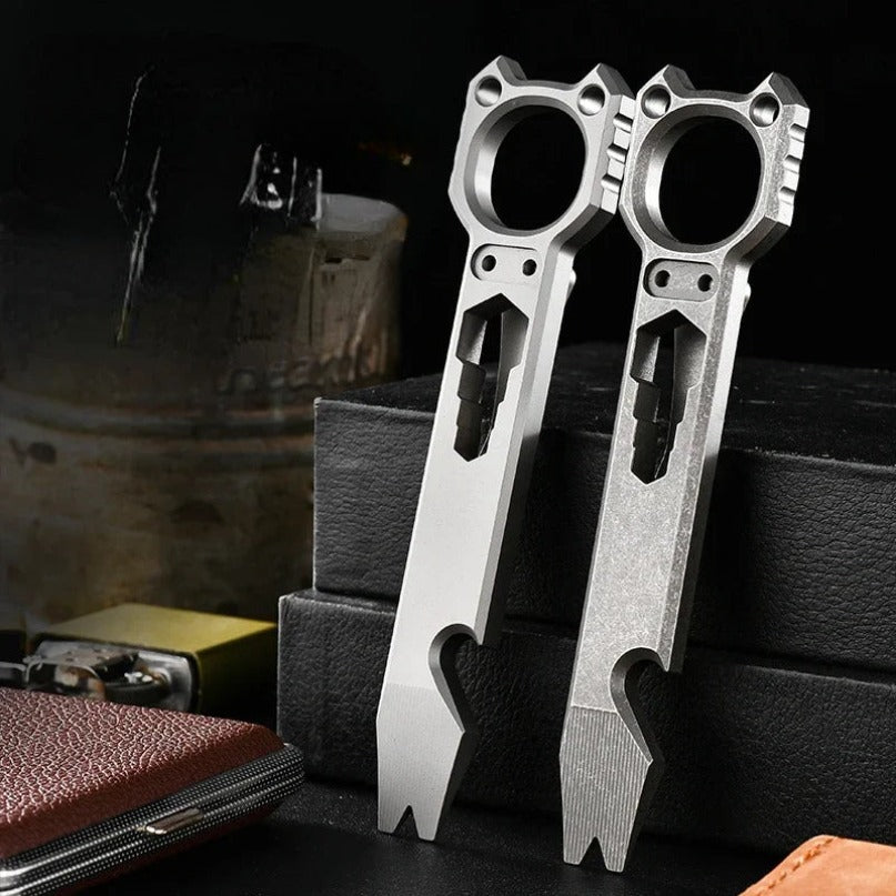 Titanium Alloy Crowbar Wrench Screwdriver Bottle Opener